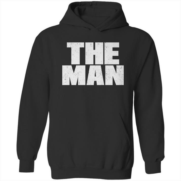 The Man Distressed Logo Hoodie