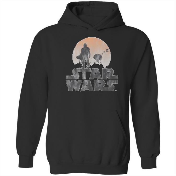 The Mandalorian Sleeping Child Silhouette Hoodie