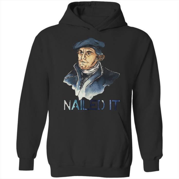 Martin Luther Nailed It Paint Stroke Hoodie