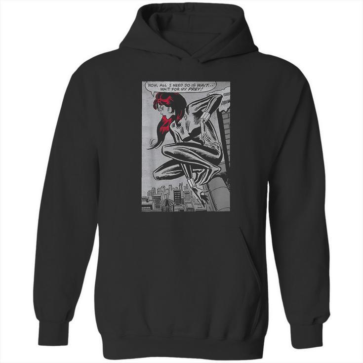 Marvel Black Widow Classic Retro Panel Art Graphic Hoodie