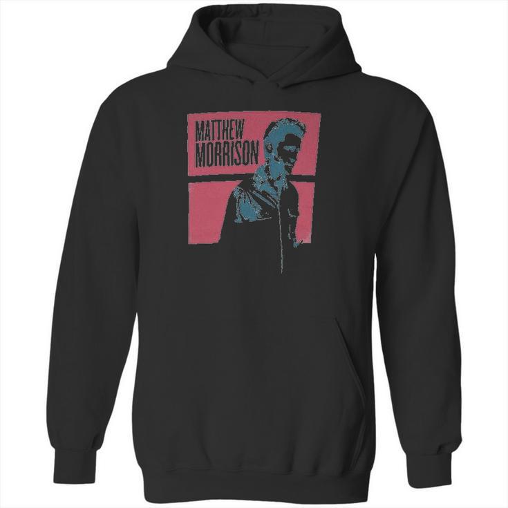 Matthew Morrison Blocks Image Grey Girls Juniors Hoodie