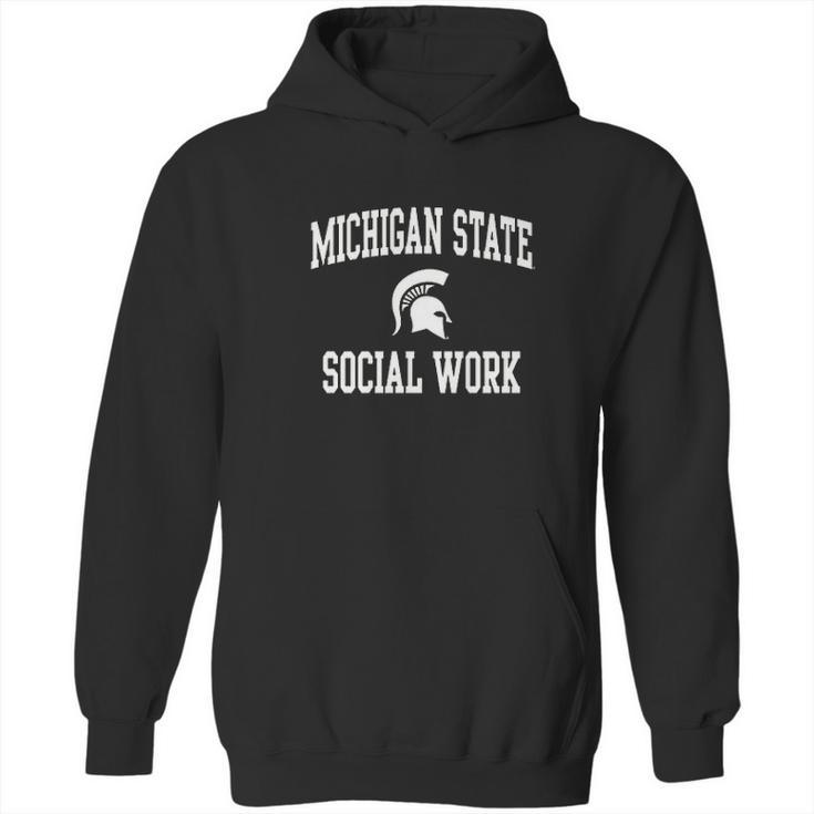 Michigan State Spartans Arch Logo Departments Hoodie