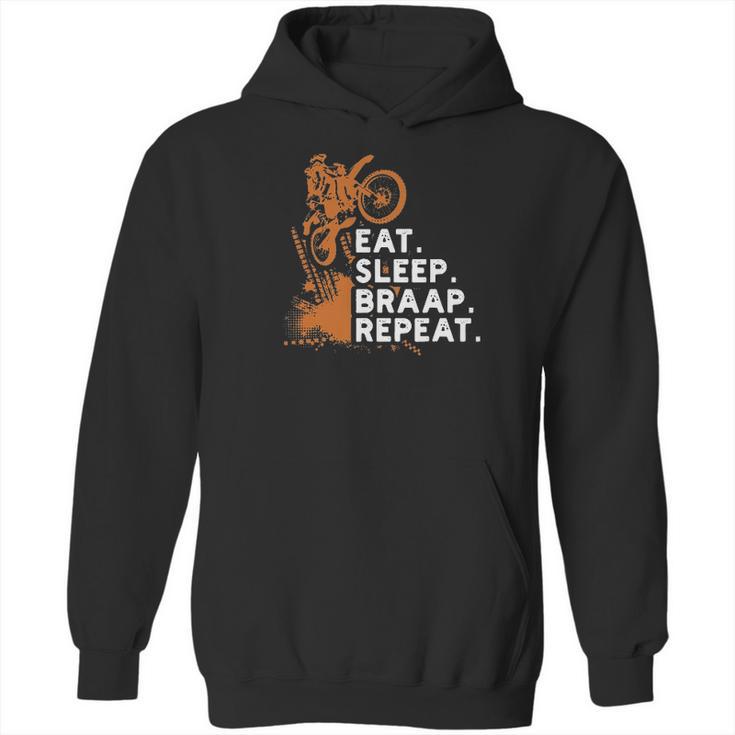 Motocross Eat Sleep Braap Repeat Hoodie