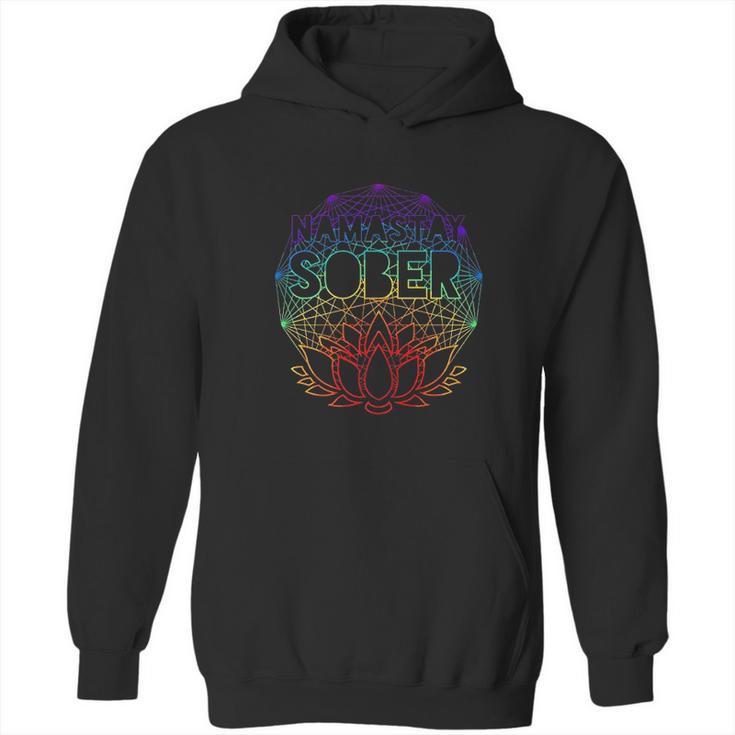 Namastay Sober Na Aa Alcoholics Anonymous Sobriety Recovery Hoodie