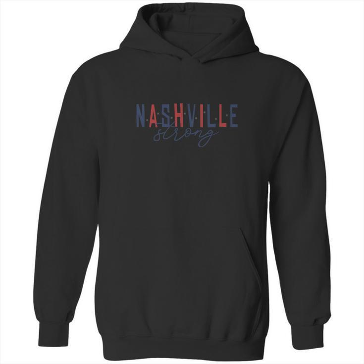 Nashville Strong Script And Stars Hoodie