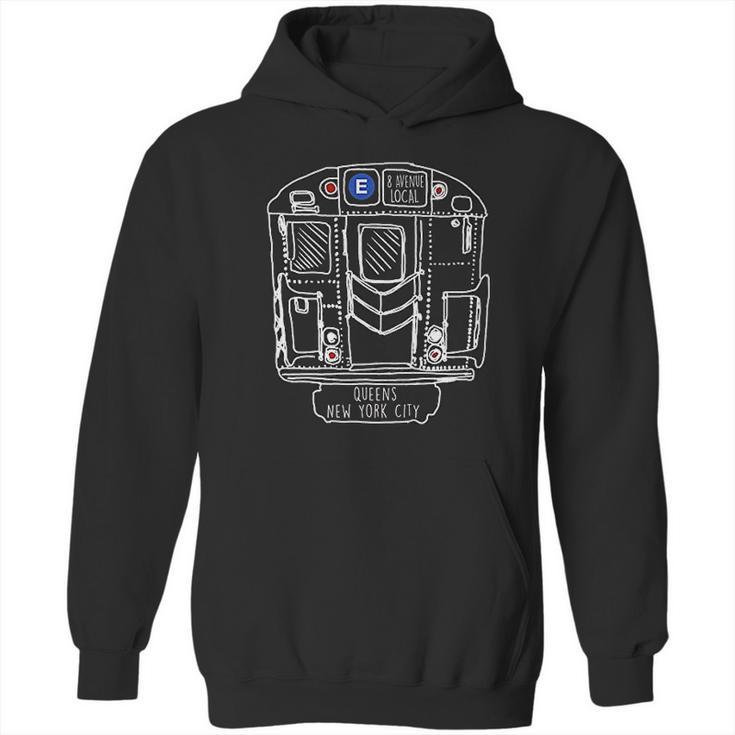 New York City Subway Queens E Train Hoodie