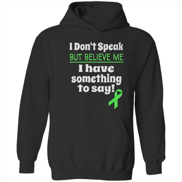 Non Verbal Awareness Cerebral Palsy Brain Damage Awareness Hoodie