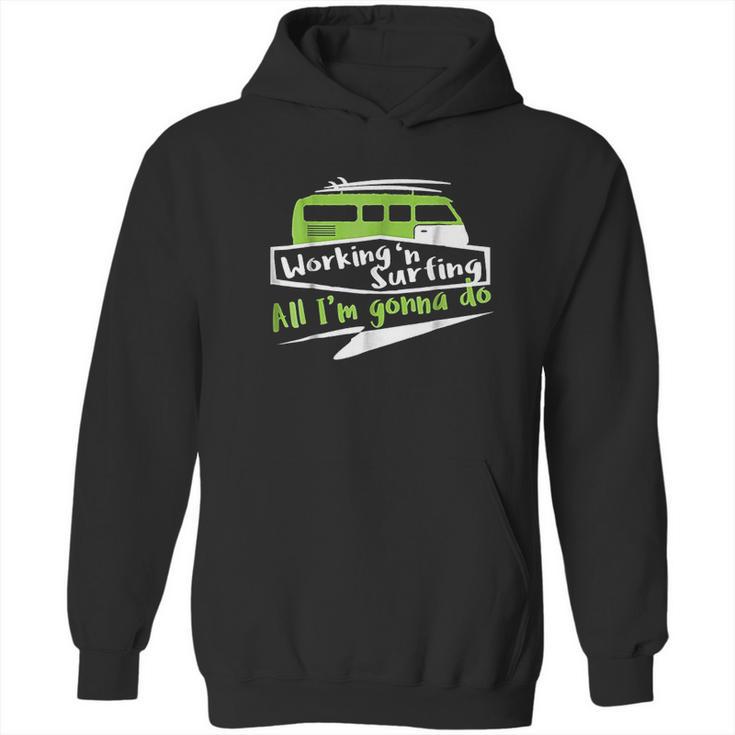 Ocean Surfing Vans Working And Surfing Hoodie