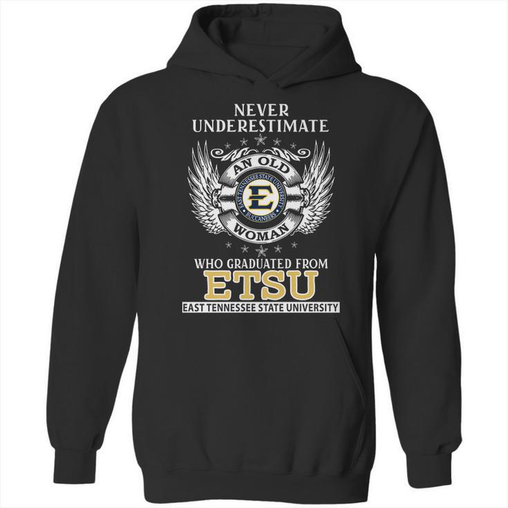 Old Man- Graduated From Etsu- East Tennessee State University Hoodie