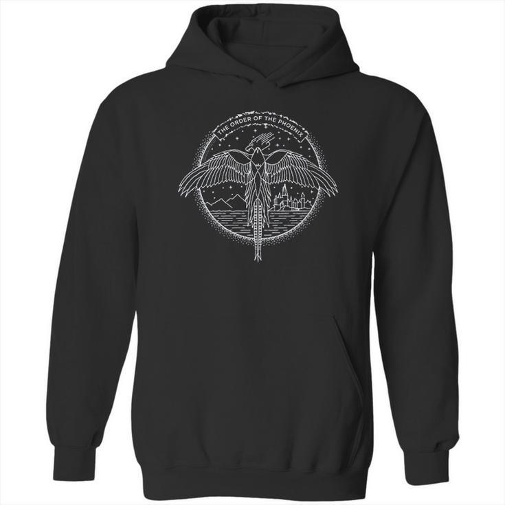 The Order Of The Phoenix Circle Line Art Hoodie