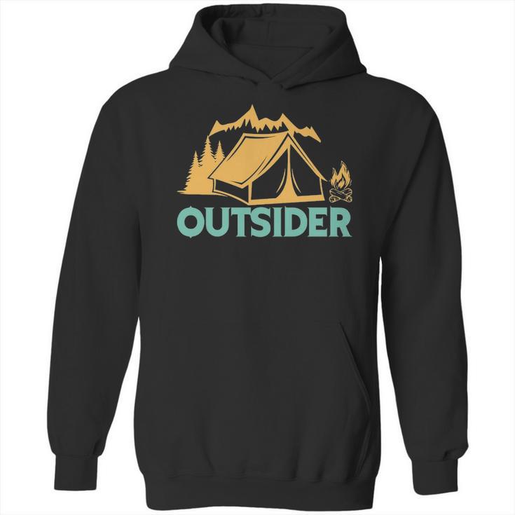 Outsider Hiking Tent Adventure T- Hoodie