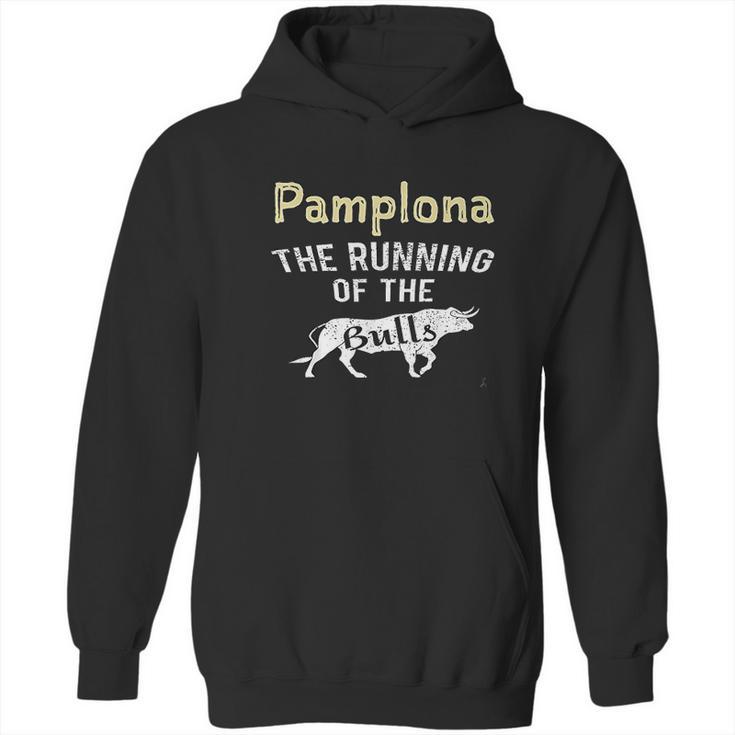 Pamplona The Running Of The Bulls Cattle Party Spain Hoodie