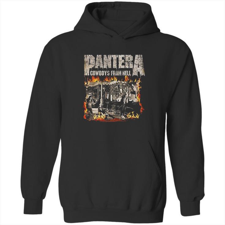 Pantera Official Cowboys From Hell Cover Fire Hoodie