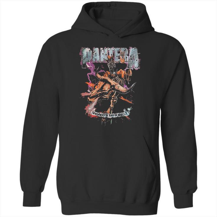 Pantera Official Cowboys From Hell Riding Skeleton Hoodie