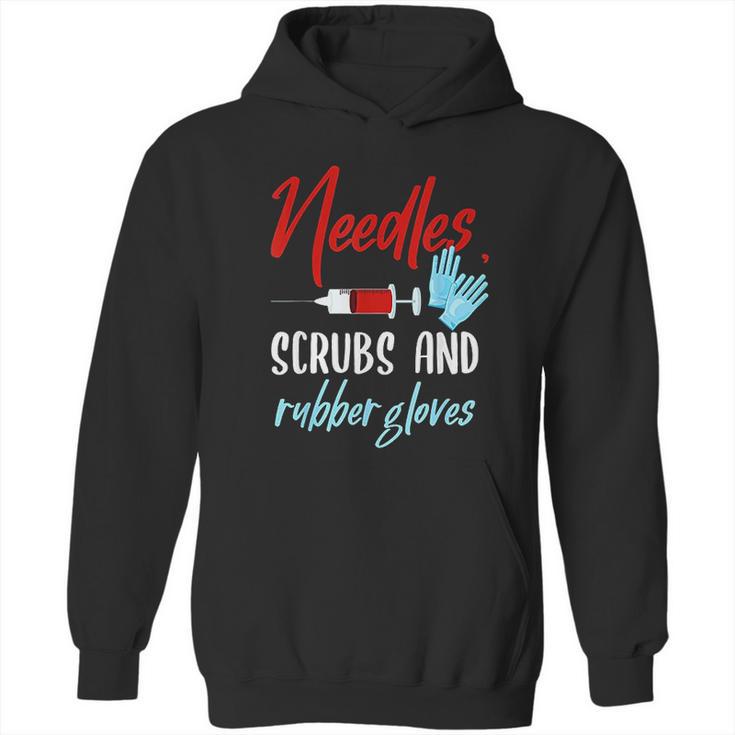 Phlebotomist Funny Needles Gloves Phlebotomy Gift Hoodie