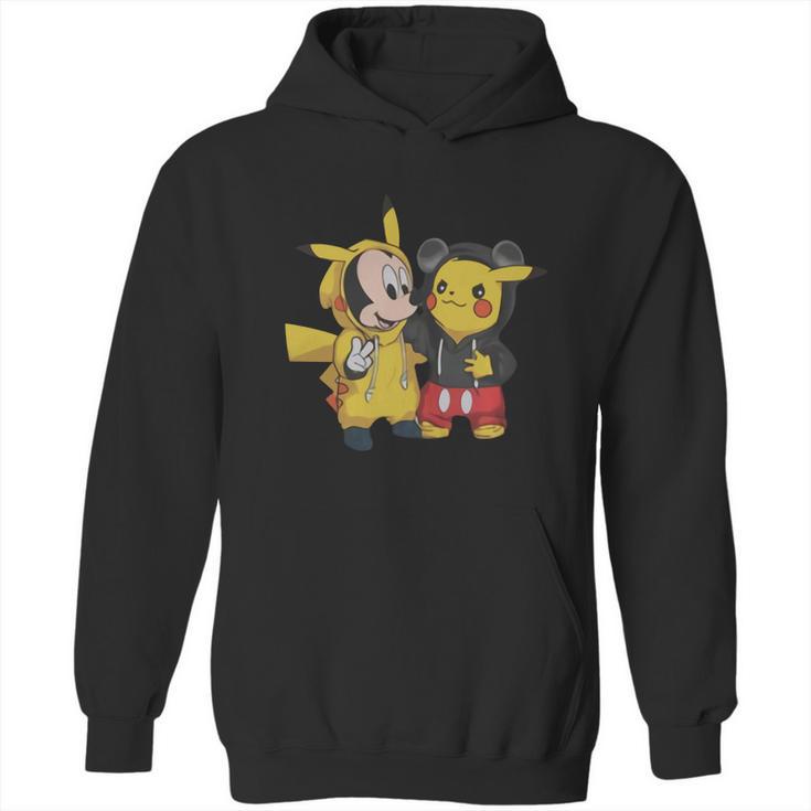 Pikachu And Mickey Hoodie