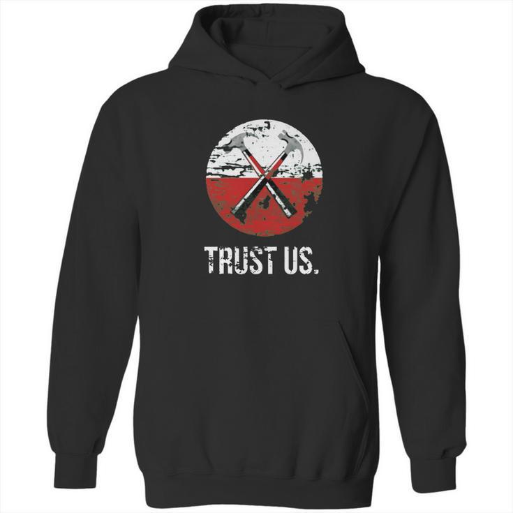 Pink Floyd Trust Us Worn T Shirt Hoodie