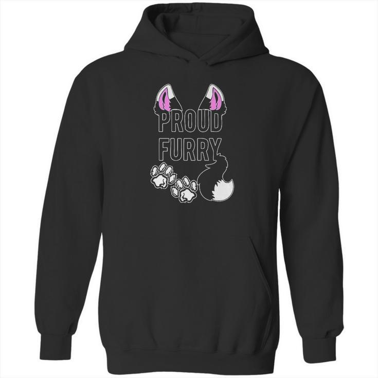 Proud Furry Furries Tail And Ears Cosplay Hoodie