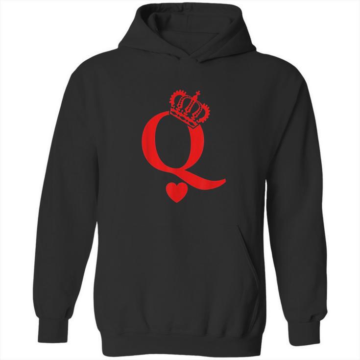 Queen Of Hearts King Of Hearts Playing Cards Deck Of Cards Hoodie