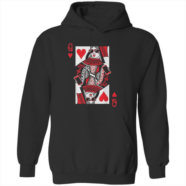 Queen Of Hearts Vintage Valentine Day Hoodie