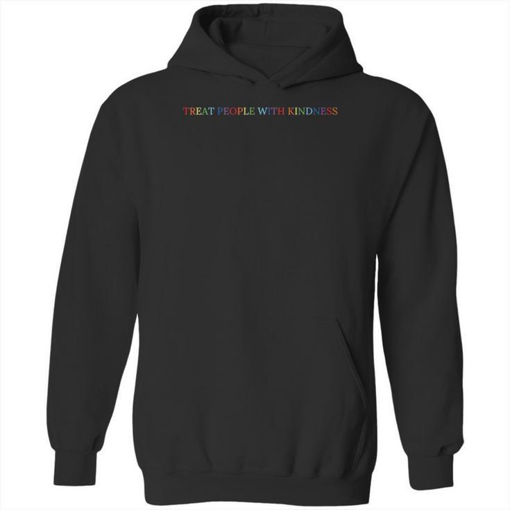 Queer Lgbtq Love Equality Bi Treat People With Kindness Hoodie