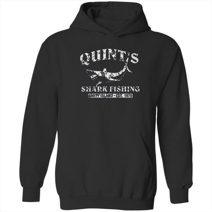 Quints Shark Fishing Jaws Retro 70S Movie Hoodie