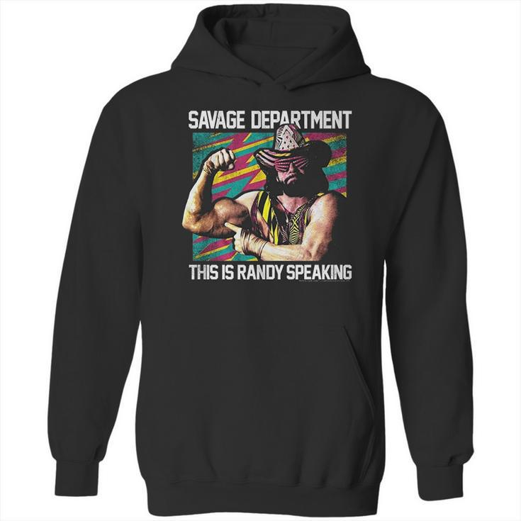 Randy Macho Man Savage This Is Randy Speaking Hoodie