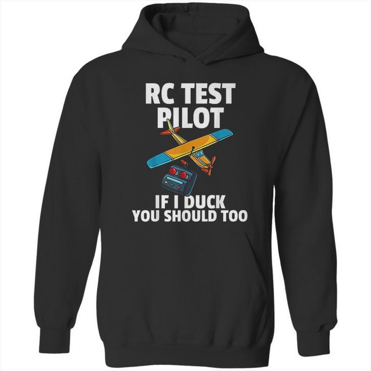 Rc Test Pilot Gift For Rc Plane Model Airplane Lover Hoodie