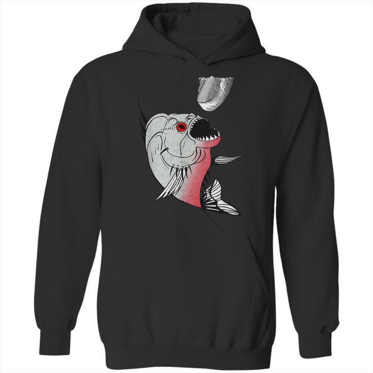 Red Bellied Piranha - Fish - Animal - Fishing Funny Hoodie