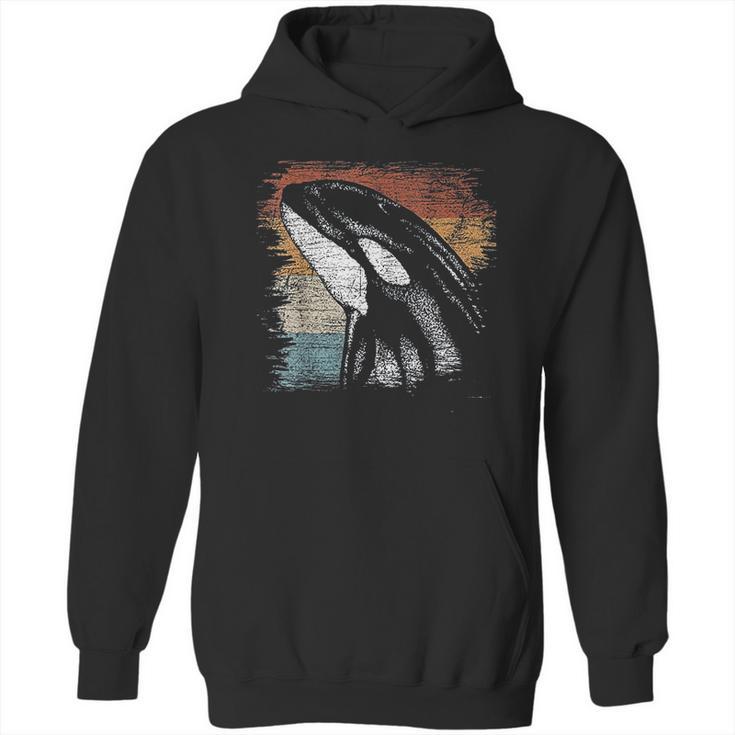 Retro Killer Whale Vintage Hoodie