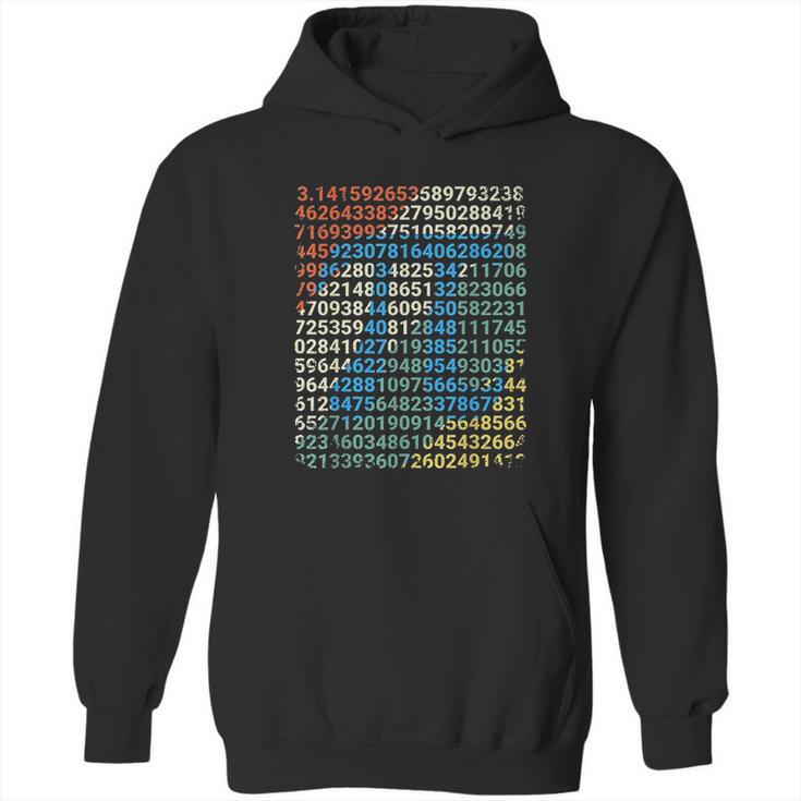 Retro Pi Math Vintage Nerd Mathematician Gift Hoodie