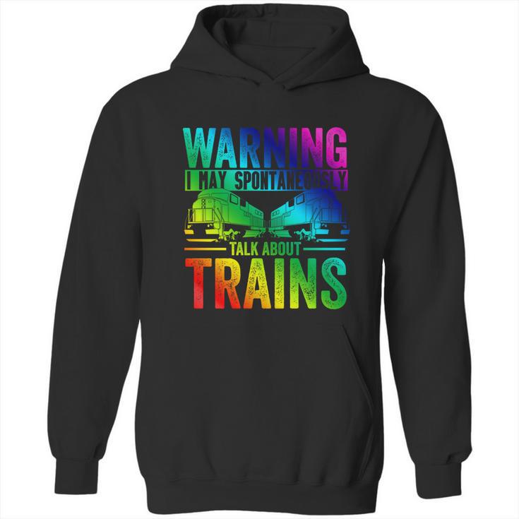 Retro Trains Gift Train Models Trainspotting Trainspotter Gift Graphic Design Printed Casual Daily Basic Hoodie