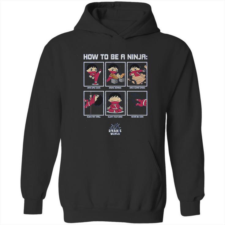 Ryans World How To Be A Ninja Skills Boys Hoodie