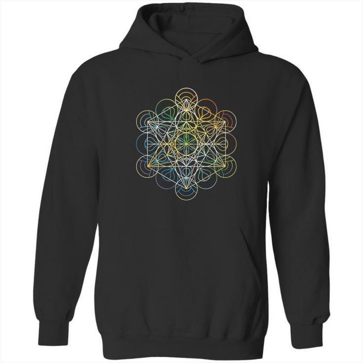 Sacred Geometry Chakra Colors Hoodie