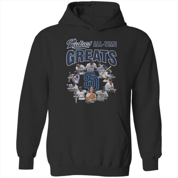 San Diego Padres All Time Greats Signatures Hoodie