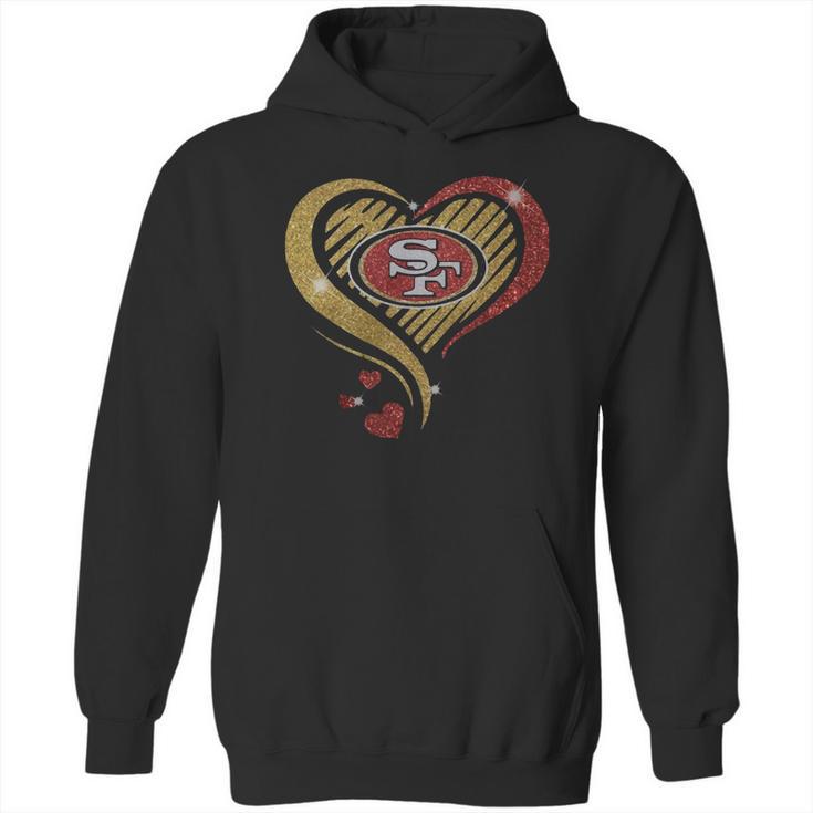 San Francisco 49Er Heart Diamond Shirt Hoodie