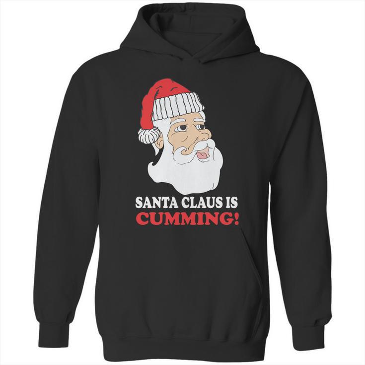 Santa Claus Is Cumming Dirty Humor Hoodie