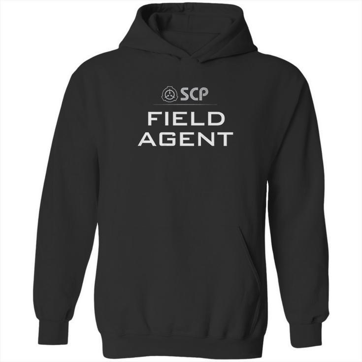 Scp Foundation Field Agent Design On Back Hoodie