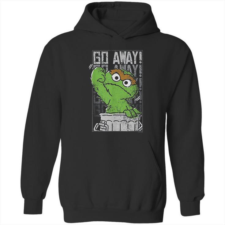 Sesame Street Oscar The Grouch Go Away Hoodie