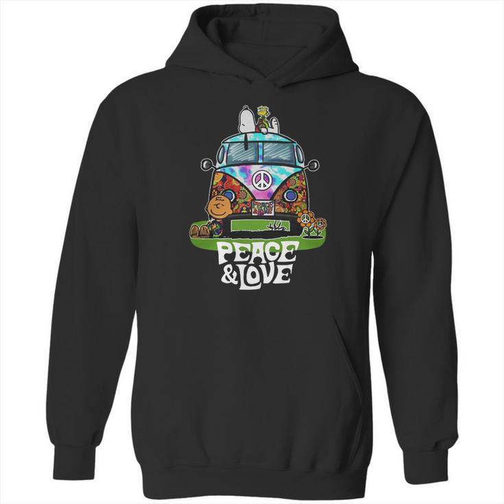 Snoopy Peace And Love Shirt Hoodie