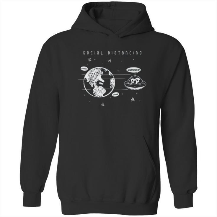 Social Distancing Aliens Distance Hoodie