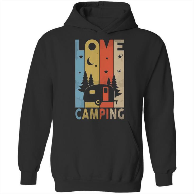 Social Distancing Corona Quarantine Camping Hoodie