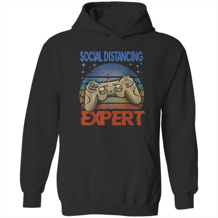 Social Distancing Expert Gaming Video Gamer Hoodie