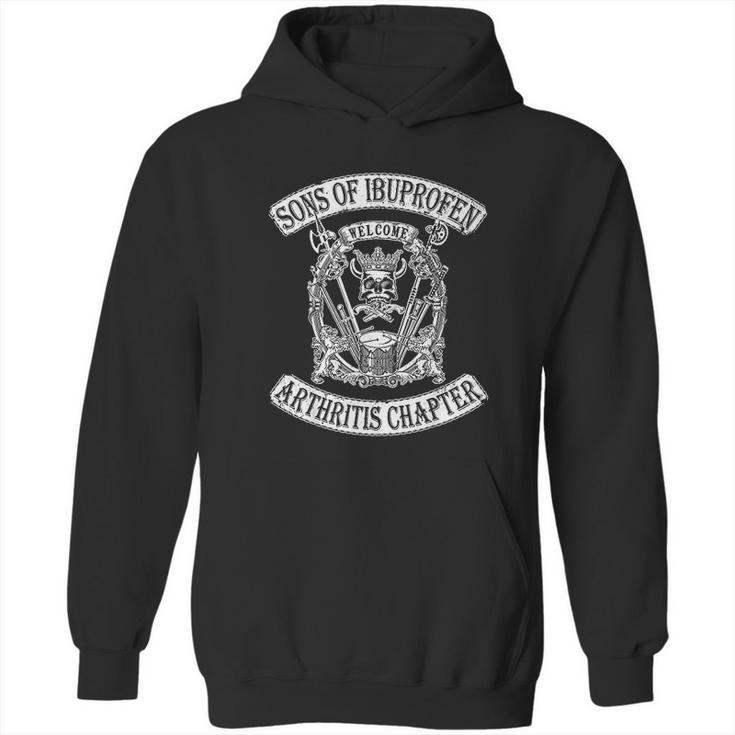 Sons Of Ibuprofen Arthritis Chapter Funny Old Biker Hoodie