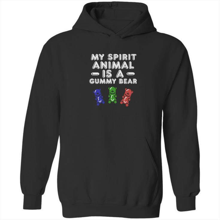 My Spirit Animal Is A Gummy Bear Fun Colorful CandyShirt Fbb Black Hoodie