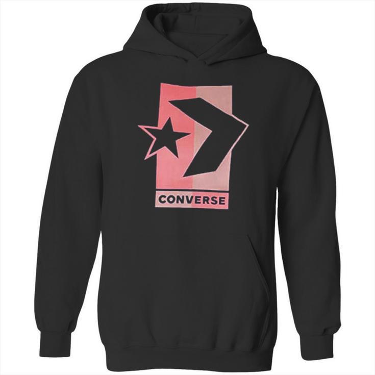 Star Chevron Stripe Graphic Hoodie