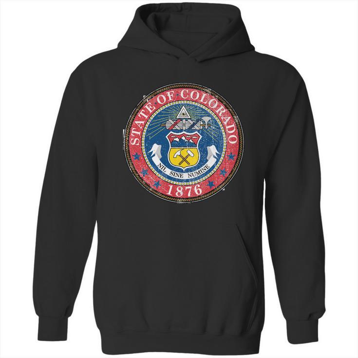 State Of Colorado Vintage Logo Hoodie