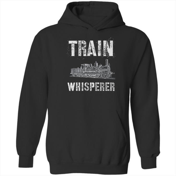 Steam Train Engineer Gifts Railfanning Model Railroad Gifts Hoodie