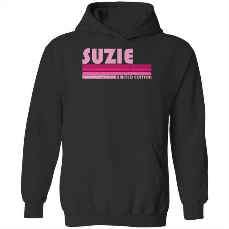 Suzie Name Personalized Retro Vintage 80S 90S Birthday Hoodie