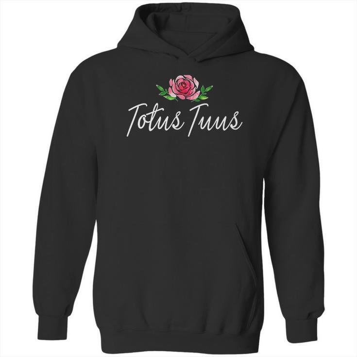 Totus Tuus Consecration Pope St John Paul Ii Latin Catholic Hoodie